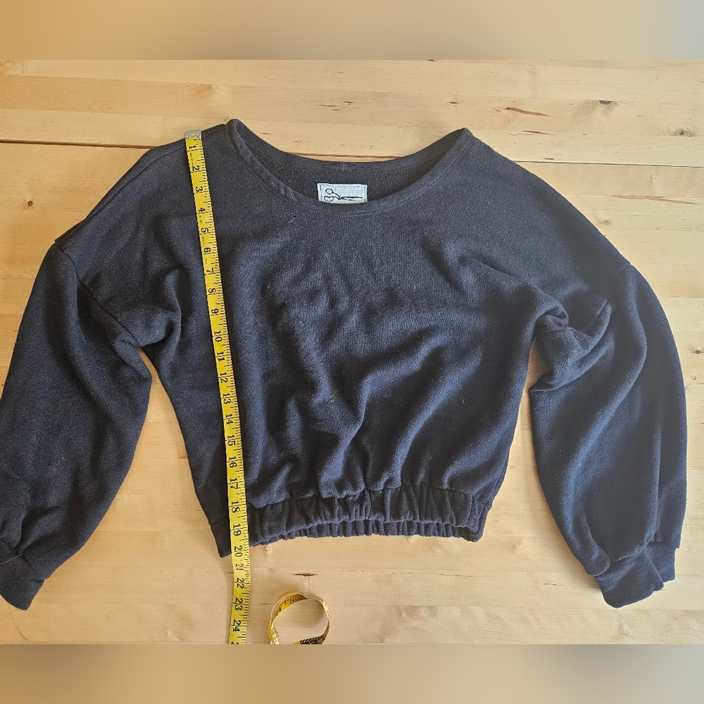 Black Cropped Sweater